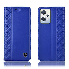 Custodia Portafoglio In Pelle Cover con Supporto H07P per Oppo K10X 5G Blu