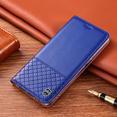 Custodia Portafoglio In Pelle Cover con Supporto H07P per Sony Xperia PRO-I Blu