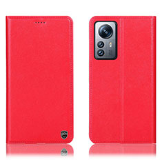 Custodia Portafoglio In Pelle Cover con Supporto H07P per Xiaomi Mi 12 5G Rosso