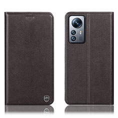 Custodia Portafoglio In Pelle Cover con Supporto H07P per Xiaomi Mi 12 Lite 5G Marrone