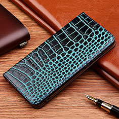 Custodia Portafoglio In Pelle Cover con Supporto H08P per Asus ROG Phone 5s Blu