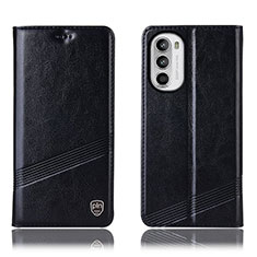 Custodia Portafoglio In Pelle Cover con Supporto H09P per Motorola Moto G71s 5G Nero