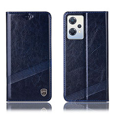 Custodia Portafoglio In Pelle Cover con Supporto H09P per OnePlus Nord CE 2 Lite 5G Blu