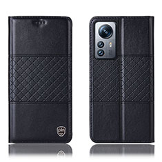 Custodia Portafoglio In Pelle Cover con Supporto H09P per Xiaomi Mi 12 5G Nero