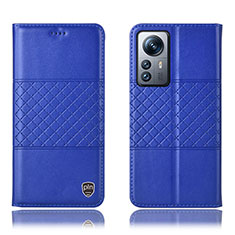 Custodia Portafoglio In Pelle Cover con Supporto H09P per Xiaomi Mi 12 Lite 5G Blu