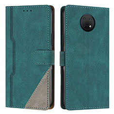 Custodia Portafoglio In Pelle Cover con Supporto H09X per Nokia G50 5G Verde