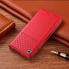 Custodia Portafoglio In Pelle Cover con Supporto H10P per Motorola Moto Edge 20 Lite 5G Rosso