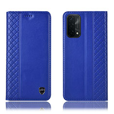 Custodia Portafoglio In Pelle Cover con Supporto H10P per OnePlus Nord N200 5G Blu