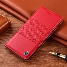Custodia Portafoglio In Pelle Cover con Supporto H10P per Samsung Galaxy S21 FE 5G Rosso