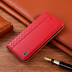 Custodia Portafoglio In Pelle Cover con Supporto H10P per Sony Xperia PRO-I Rosso