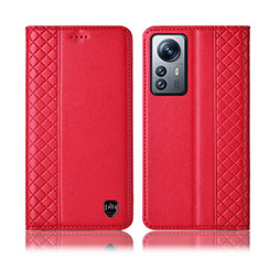 Custodia Portafoglio In Pelle Cover con Supporto H10P per Xiaomi Mi 12 Lite 5G Rosso