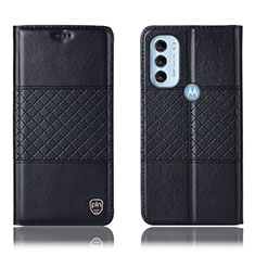 Custodia Portafoglio In Pelle Cover con Supporto H11P per Motorola Moto G71 5G Nero