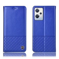 Custodia Portafoglio In Pelle Cover con Supporto H11P per OnePlus Nord CE 2 Lite 5G Blu