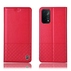 Custodia Portafoglio In Pelle Cover con Supporto H11P per OnePlus Nord N200 5G Rosso