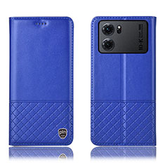Custodia Portafoglio In Pelle Cover con Supporto H11P per Oppo K10 5G Blu