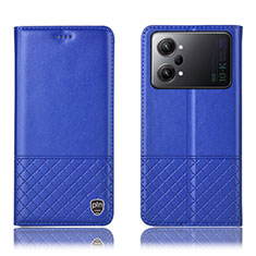 Custodia Portafoglio In Pelle Cover con Supporto H11P per Oppo K10 Pro 5G Blu