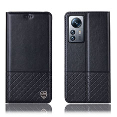 Custodia Portafoglio In Pelle Cover con Supporto H11P per Xiaomi Mi 12 Lite 5G Nero