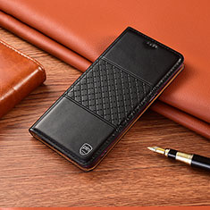 Custodia Portafoglio In Pelle Cover con Supporto H11P per Xiaomi Redmi Note 9 Nero