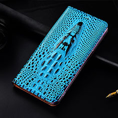 Custodia Portafoglio In Pelle Cover con Supporto H15 per Apple iPhone 13 Pro Blu