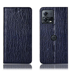 Custodia Portafoglio In Pelle Cover con Supporto H15P per Motorola Moto Edge 30 Fusion 5G Blu