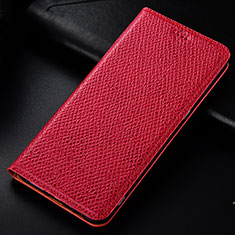 Custodia Portafoglio In Pelle Cover con Supporto H15P per Samsung Galaxy A10 Rosso