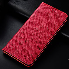 Custodia Portafoglio In Pelle Cover con Supporto H15P per Samsung Galaxy A42 5G Rosso