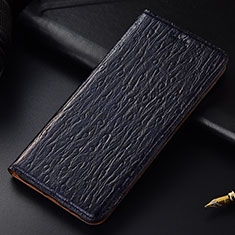 Custodia Portafoglio In Pelle Cover con Supporto H15P per Samsung Galaxy A60 Blu