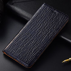 Custodia Portafoglio In Pelle Cover con Supporto H15P per Samsung Galaxy Note 10 Lite Blu