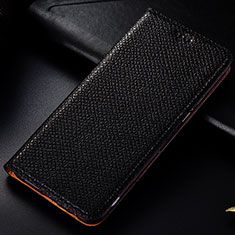 Custodia Portafoglio In Pelle Cover con Supporto H15P per Samsung Galaxy Note 20 5G Nero