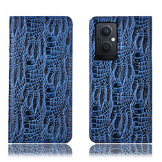 Custodia Portafoglio In Pelle Cover con Supporto H17P per OnePlus Nord N20 5G Blu
