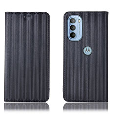 Custodia Portafoglio In Pelle Cover con Supporto H18P per Motorola Moto G31 Nero