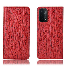 Custodia Portafoglio In Pelle Cover con Supporto H18P per OnePlus Nord N200 5G Rosso