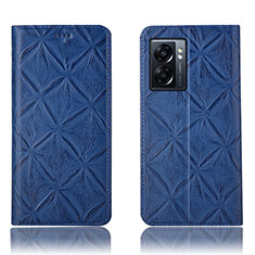 Custodia Portafoglio In Pelle Cover con Supporto H19P per OnePlus Nord N300 5G Blu