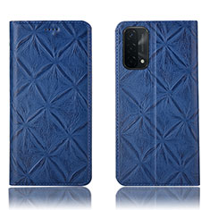 Custodia Portafoglio In Pelle Cover con Supporto H19P per Oppo A93 5G Blu