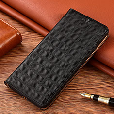 Custodia Portafoglio In Pelle Cover con Supporto H20P per Sony Xperia PRO-I Nero