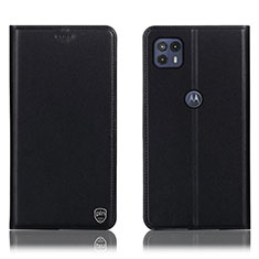 Custodia Portafoglio In Pelle Cover con Supporto H21P per Motorola Moto G50 5G Nero