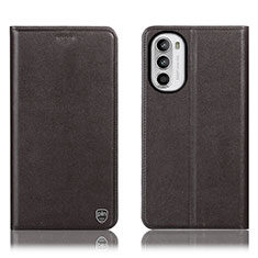 Custodia Portafoglio In Pelle Cover con Supporto H21P per Motorola Moto G71s 5G Marrone