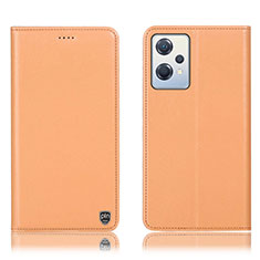 Custodia Portafoglio In Pelle Cover con Supporto H21P per OnePlus Nord CE 2 Lite 5G Arancione