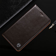 Custodia Portafoglio In Pelle Cover con Supporto H21P per Samsung Galaxy Note 10 Lite Marrone