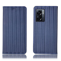 Custodia Portafoglio In Pelle Cover con Supporto H23P per OnePlus Nord N300 5G Blu