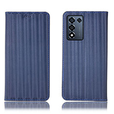 Custodia Portafoglio In Pelle Cover con Supporto H23P per Oppo K9S 5G Marrone