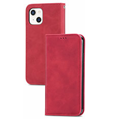 Custodia Portafoglio In Pelle Cover con Supporto H30 per Apple iPhone 15 Rosso