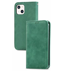 Custodia Portafoglio In Pelle Cover con Supporto H30 per Apple iPhone 15 Verde