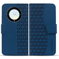 Custodia Portafoglio In Pelle Cover con Supporto HF1 per Huawei Mate 60 Pro+ Plus Blu