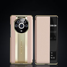 Custodia Portafoglio In Pelle Cover con Supporto JB2 per Huawei Honor Magic3 Pro 5G Oro
