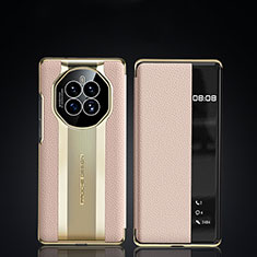 Custodia Portafoglio In Pelle Cover con Supporto JB2 per Huawei Mate 50 Oro