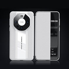 Custodia Portafoglio In Pelle Cover con Supporto JB3 per Huawei Mate 60 Pro+ Plus Bianco