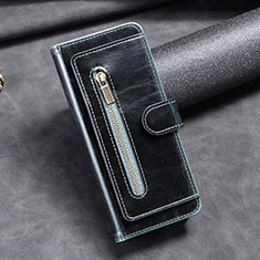 Custodia Portafoglio In Pelle Cover con Supporto JD1 per Samsung Galaxy Z Fold3 5G Blu