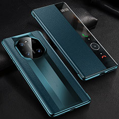 Custodia Portafoglio In Pelle Cover con Supporto K01 per Huawei Mate 40E 4G Blu