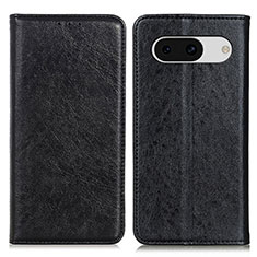 Custodia Portafoglio In Pelle Cover con Supporto K01Z per Google Pixel 8a 5G Nero